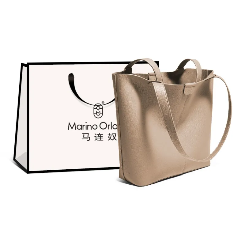 Marino Orlandi Cow Leather, Textile Shoulder Bag Women's Yellow/Black/Khaki-9