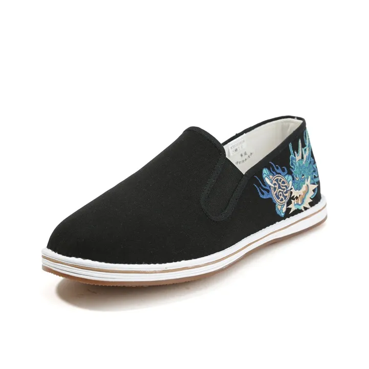 Old Meihua Casual Shoes Men's Black-1