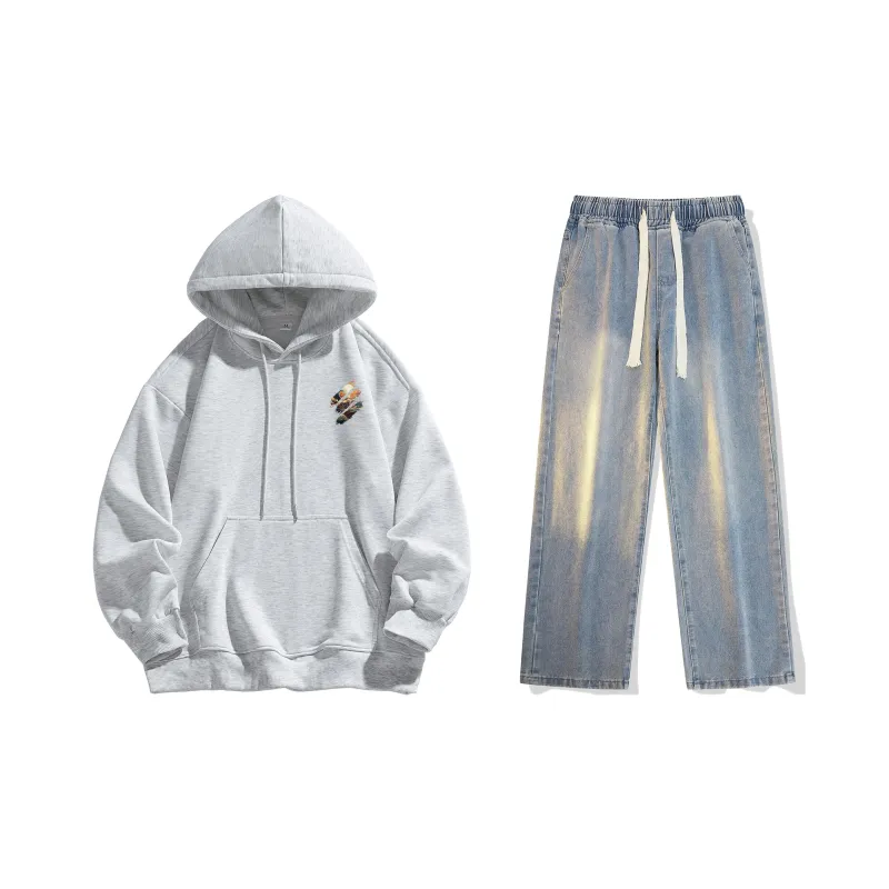 Airwalk Sweatshirt Set Unisex Black-63