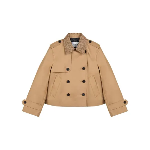 COACH SS25 Trench Coat Women's Khaki