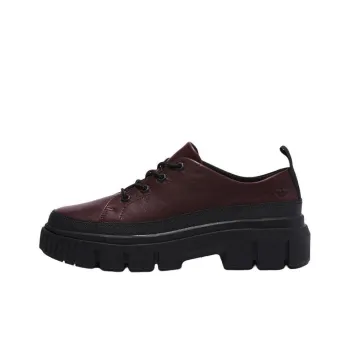 Timberland Anti Slip Wear Resistant Low Top Casual Shoes Women's Deep Red