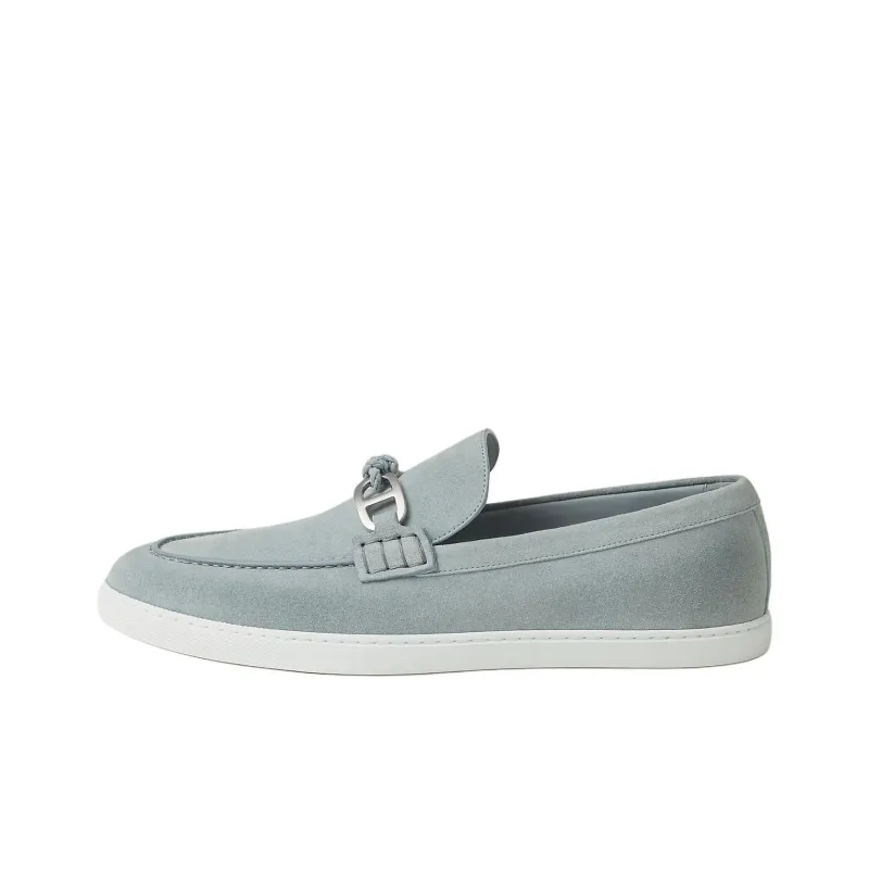 HERMES Ignacio Loafers Men's Light Blue-0