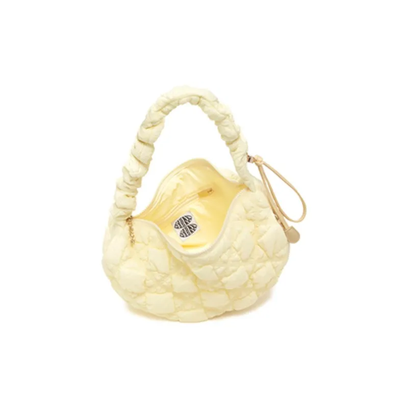 CARLYN Nylon Crossbody Bag, Shoulder Bag Women's Beige Yellow-4