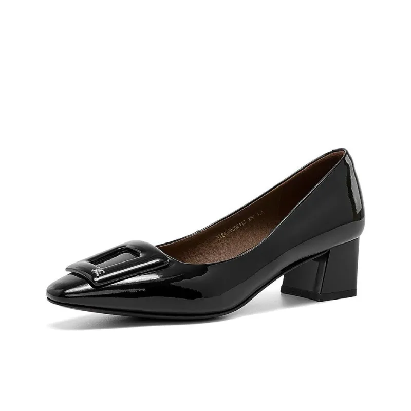 ELLE Chunky Heel High Heels 4.5cm Women's-1