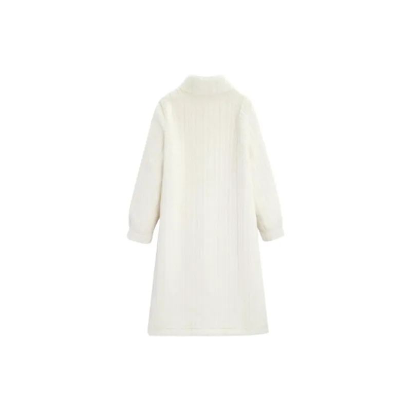 Love To Serve Velvet feel Coat Women's Apricot-1