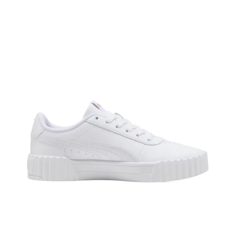 PUMA Carina 3.0 Anti-Slip Wear-Resistant Low-Top Skateboard Shoes Women's White-1