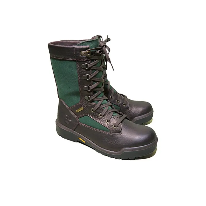 Timberland Field Boots Waterproof And Wear resistant Short Mid Calf Outdoor Boots Men's Brown Green-3