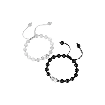 Regalrose Glass Cat Eye Bracelets Unisex