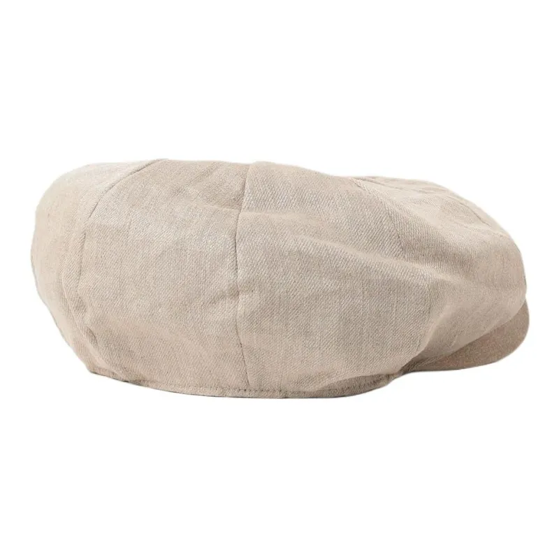 Beams Linen, Suede, Leather Berets Men's Beige-2