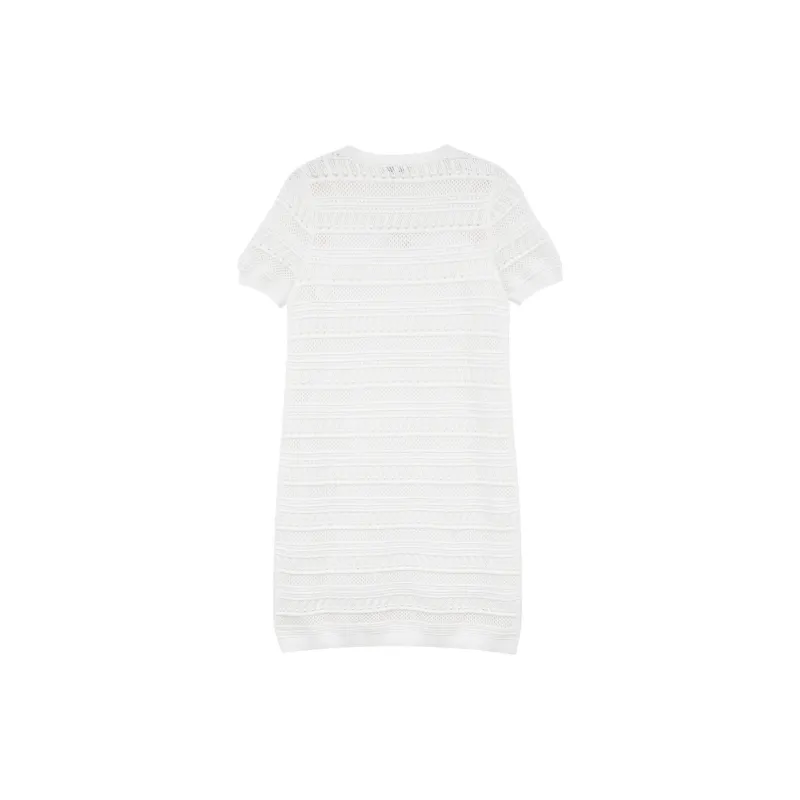ONLY Short-Sleeved Dresses Women's Snow Lotus White-1