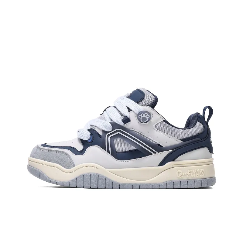 Q-AND Anti-Slip And Wear-Resistant Height Increasing Low-Top Skateboard Shoes Unisex-13