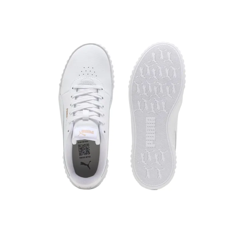 PUMA Carina 3.0 Anti-Slip Wear-Resistant Low-Top Skateboard Shoes Women's White-3