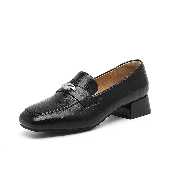 DAPHNE Loafers Women's Black/Beige-1