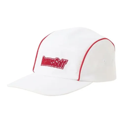 Beams Polyester Baseball Caps Men's White