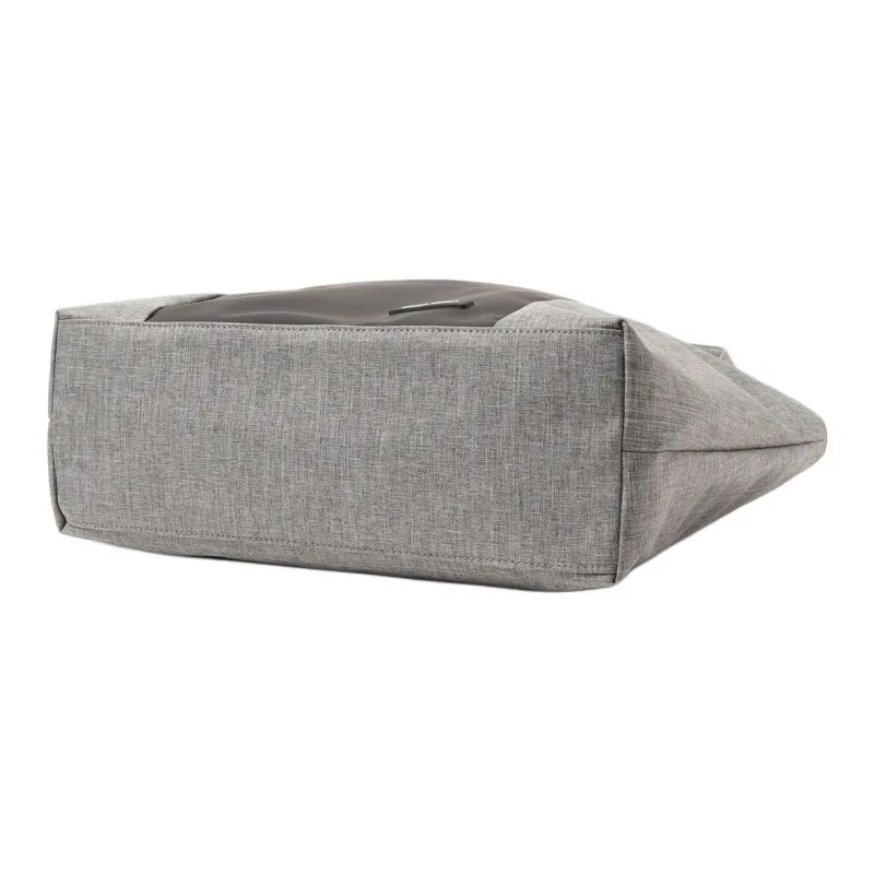 Beams Heart Polyester Tote Bag, Shopping Bag, Shoulder Bag Men's Charcoal Gray-3