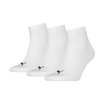 PUMA QUARTERUnise Ankle Socks Unisex 3 Pack White
