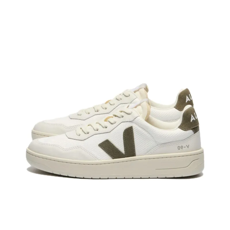VEJA V 90 Low Top Skateboard Shoes Unisex White-1