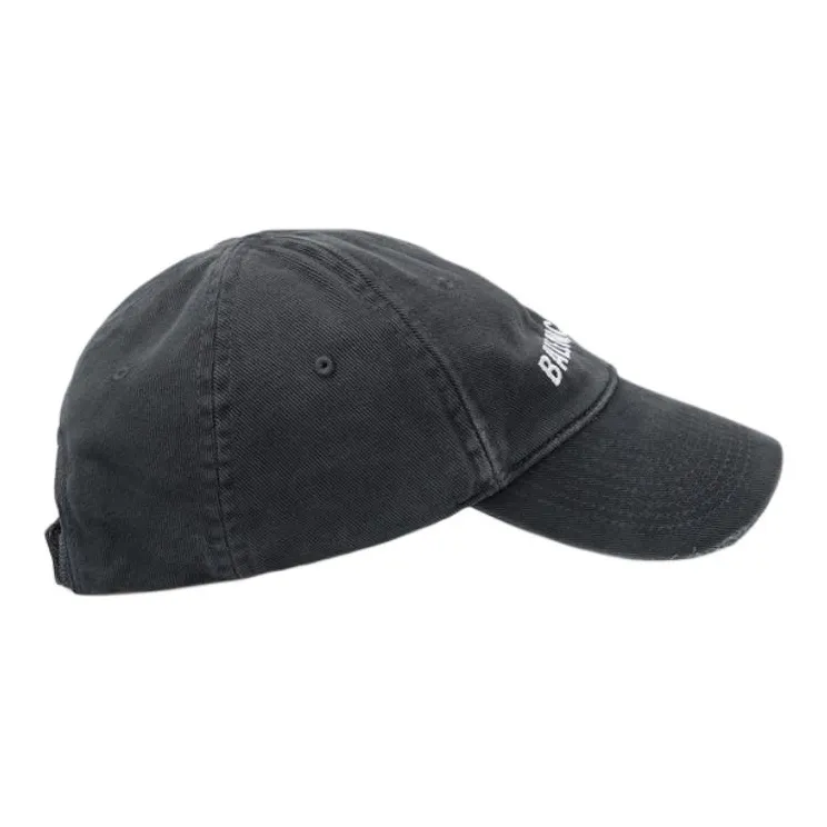 Balenciaga Cotton Polyester Baseball Caps Men's Gray-1