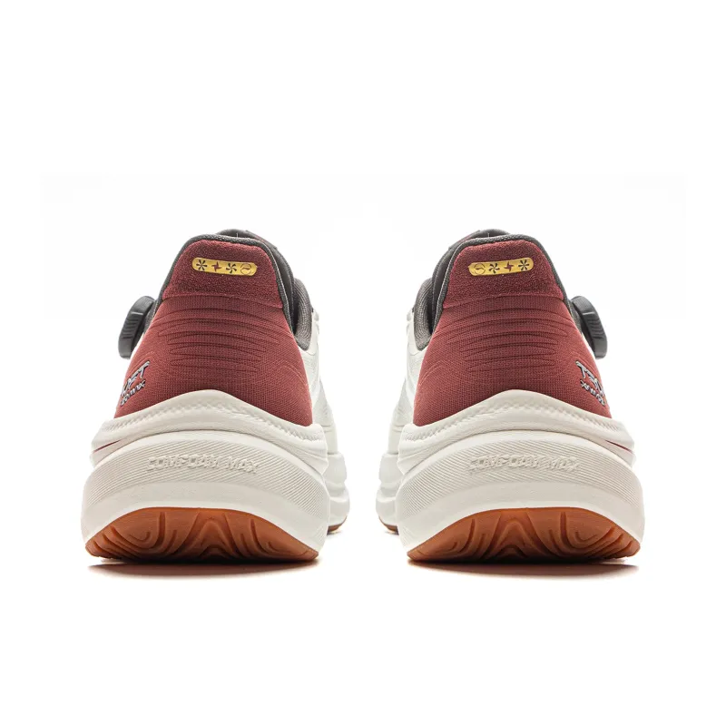 LiNing SOFT GO MAX Durable Cushioning Low-Top Casual Shoes Men's White Red-5
