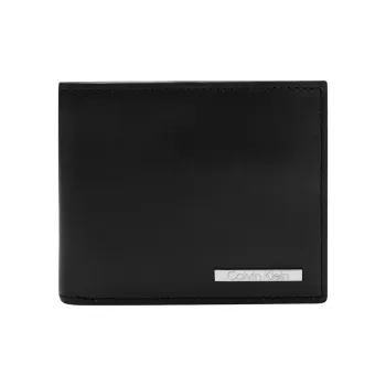 CALVIN KLEIN Cow Leather Wallet Men's Space Black