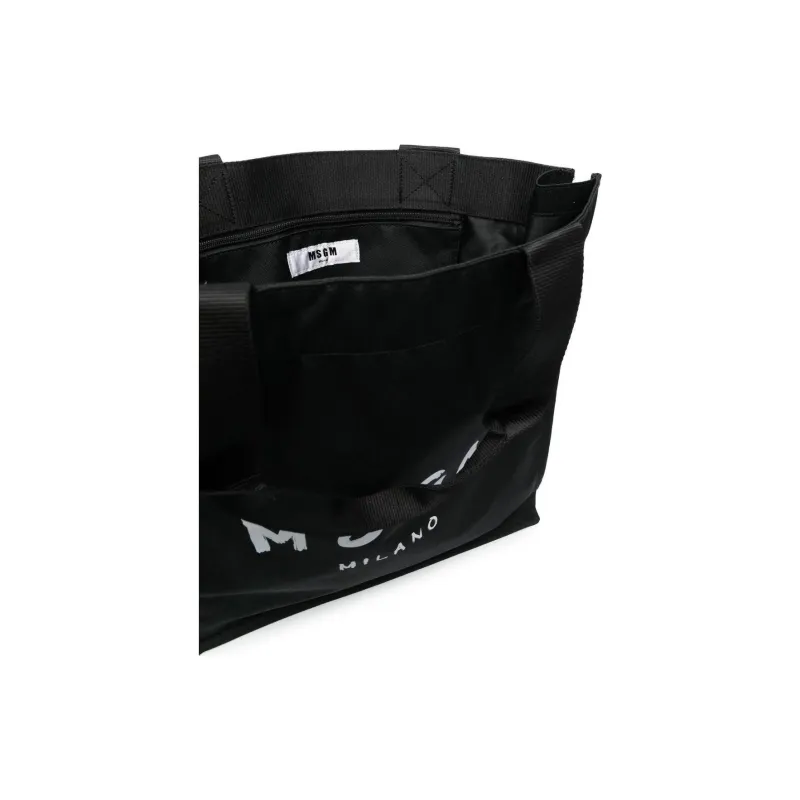 MSGM Logo Printed Tote Bag-2