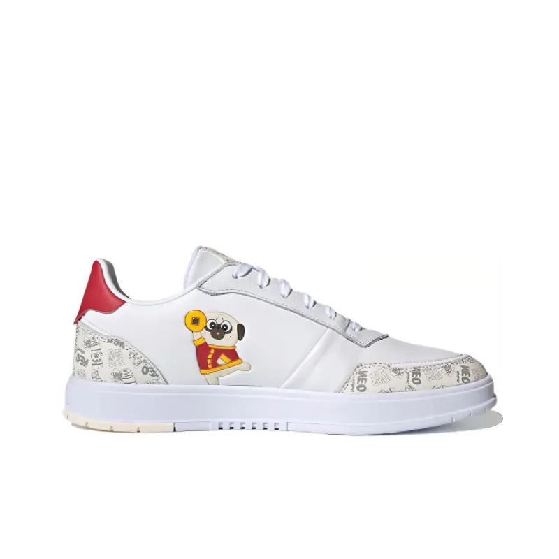 Adidas Neo Courtmaster 'White Gray Red'-1
