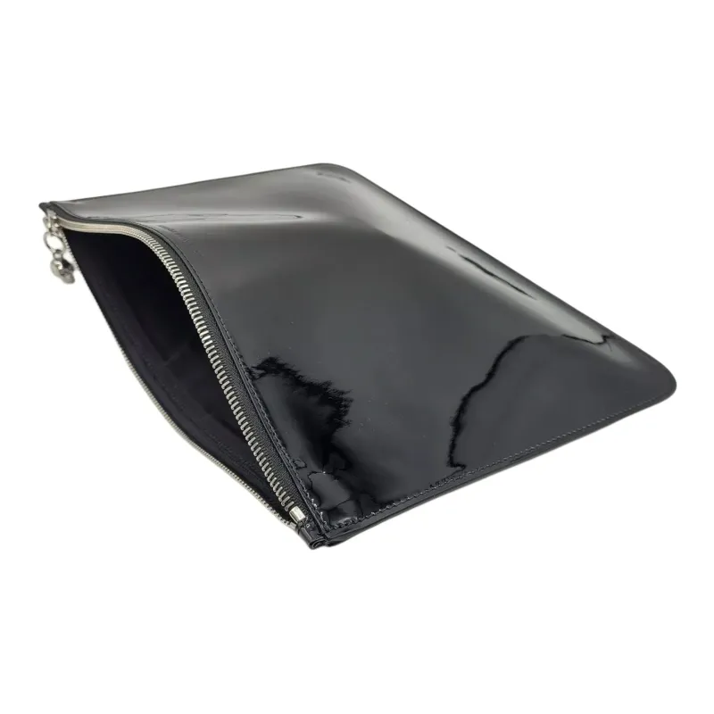 Alexander McQueen Patent Leather Clutch Women's Black-2
