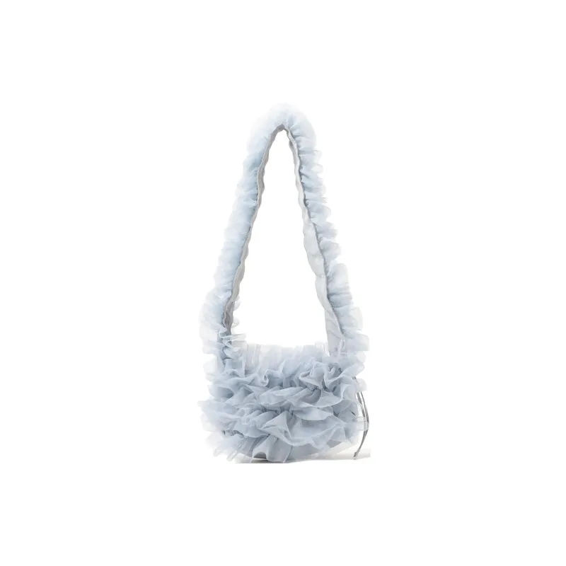 Beams Nylon Shoulder Bag Women's Ice Gray-0