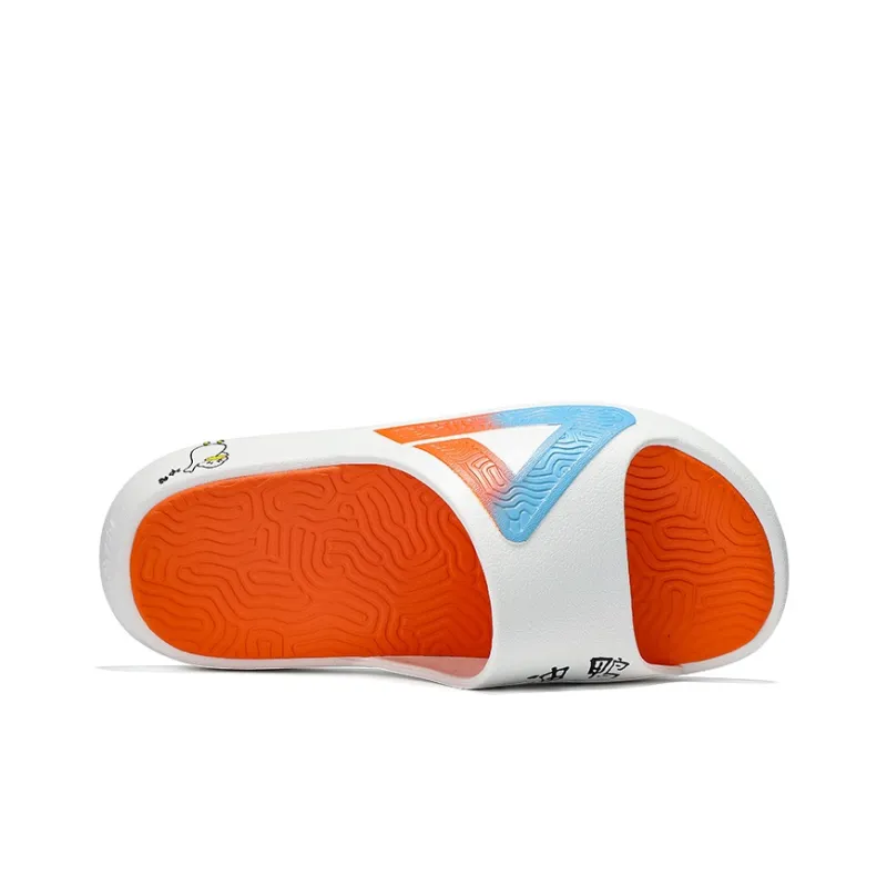 PEAK State Pole Slip Resistant Odor Resistant Slide Slippers Women's White Blue-10