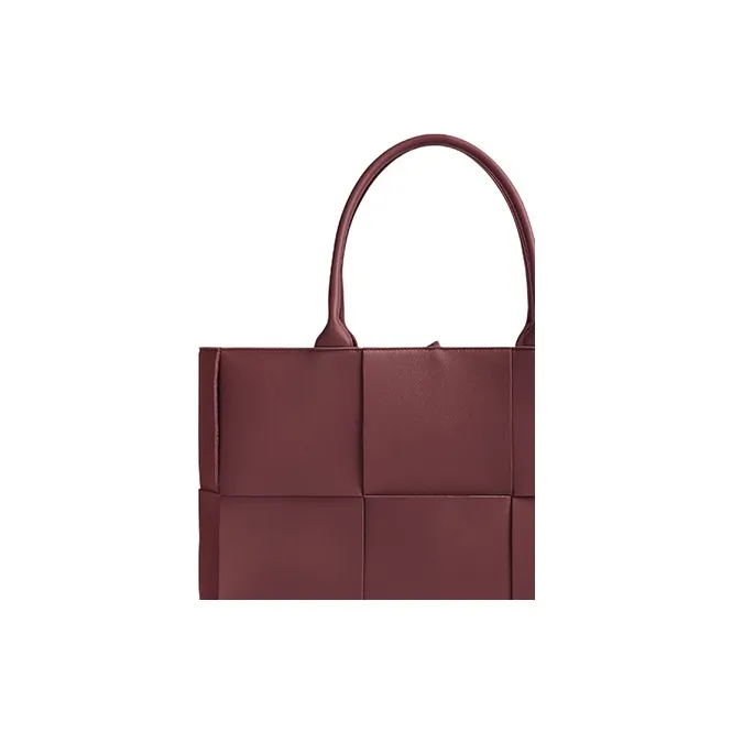 Bottega Veneta Arco Intreccio Tote Bag Medium Barolo-3