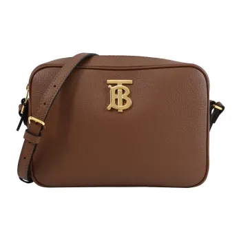 Burberry Leather Shoulder Bag Crossbody Bag Women's Tan