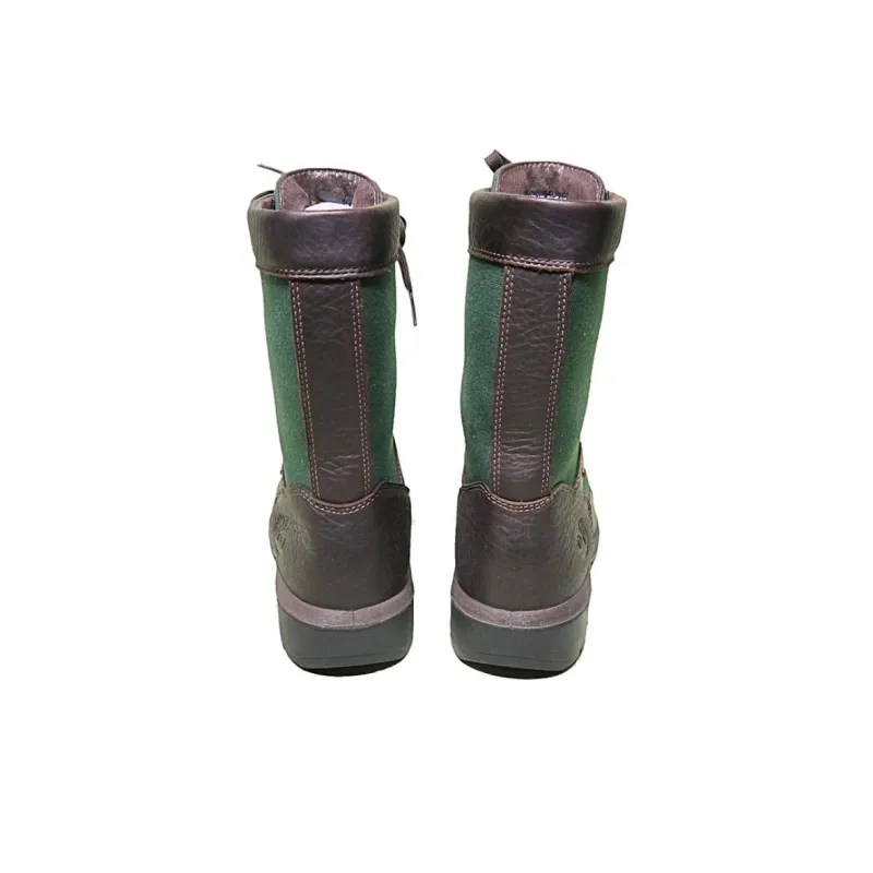 Timberland Field Boots Waterproof And Wear resistant Short Mid Calf Outdoor Boots Men's Brown Green-4
