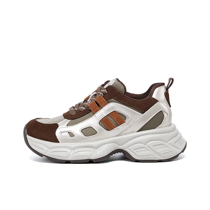 DAPHNE Durable Breathable Low-Top Chunky Sneakers Women's-0
