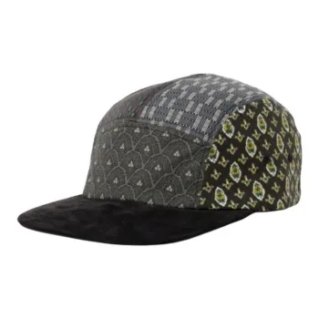 Beams Cotton, Pigskin Leather, Cow Leather Baseball Caps Men's Black