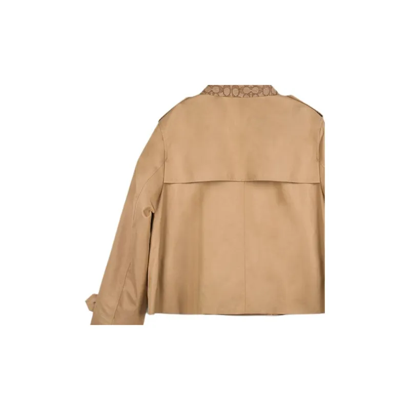 COACH SS25 Trench Coat Women's Khaki-2