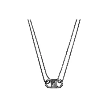 EMPORIO ARMANI Necklaces Men's Black