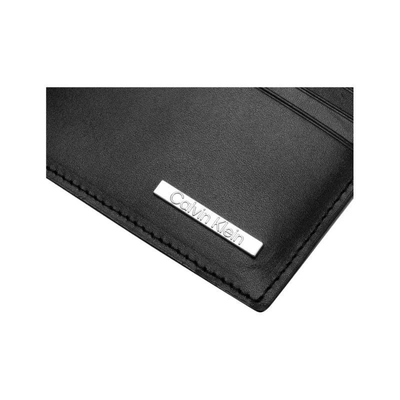 CALVIN KLEIN SS25 Cow Leather Card Holder Men's Space Black-3
