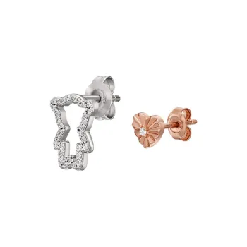 EMPORIO ARMANI Sterling Silver Stud Earrings Women's Silver