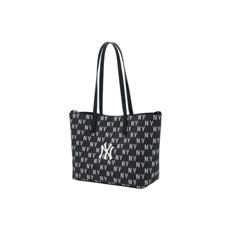 MLB Polyester Tote Bag Shopping Bag Shoulder Bags Unisex Black & White-1