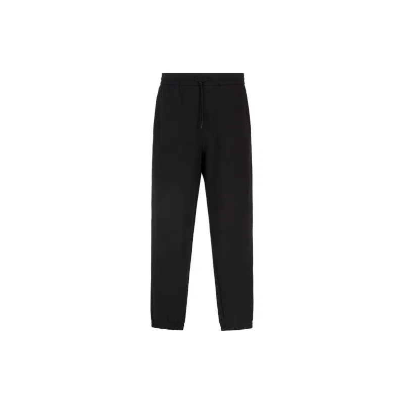 EMPORIO ARMANI Asv Lyocell Blend Jersey Joggers With All over Lettering-0