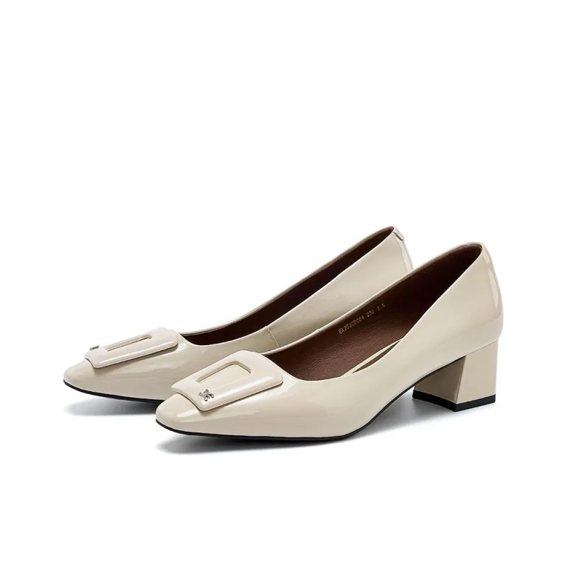 ELLE Chunky Heel High Heels 4.5cm Women's-7
