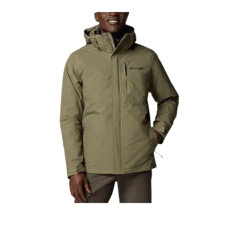 Columbia Water-Resistant Windproof Wear-Resistant Warm Windbreaker Jacket Men's Olive-0