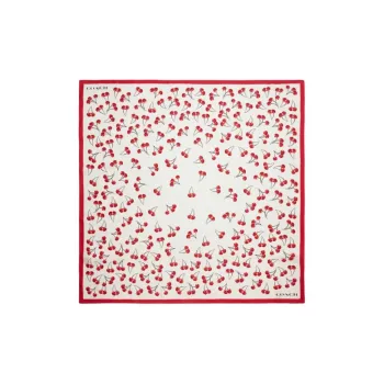 COACH Mulberry Silk Scarves Unisex Multicolor