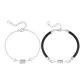Small Round Pendant Couple Bracelet