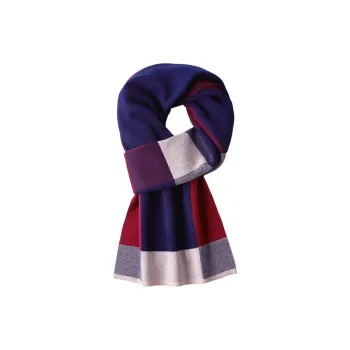 Red Bean Wool Knit Scarves Men's