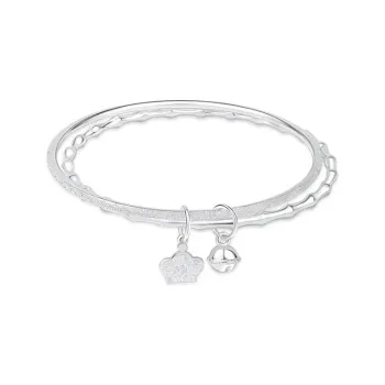 CHINA GOLD S999 Fine Silver Bangles Women's