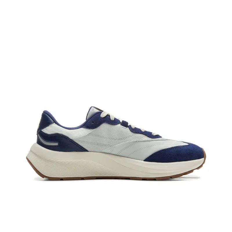 LiNing Cushioning Anti-Slip And Wear-Resistant Support Low-Top Casual Shoes Men's Gray Blue-1