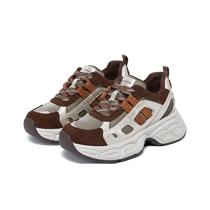 DAPHNE Durable Breathable Low-Top Chunky Sneakers Women's-2