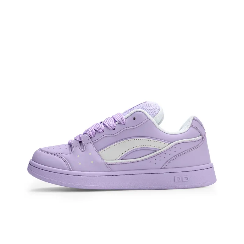 GLO BULL Skateboard Shoes Unisex Low Top Purple Rice-0