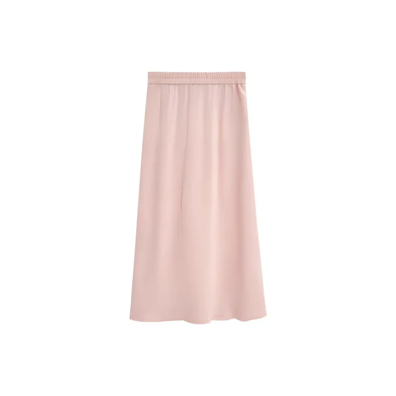 Love To Serve Casual Long Skirt Women's Pink-1